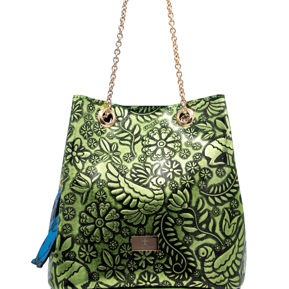 Liebre Green Bucket Bag