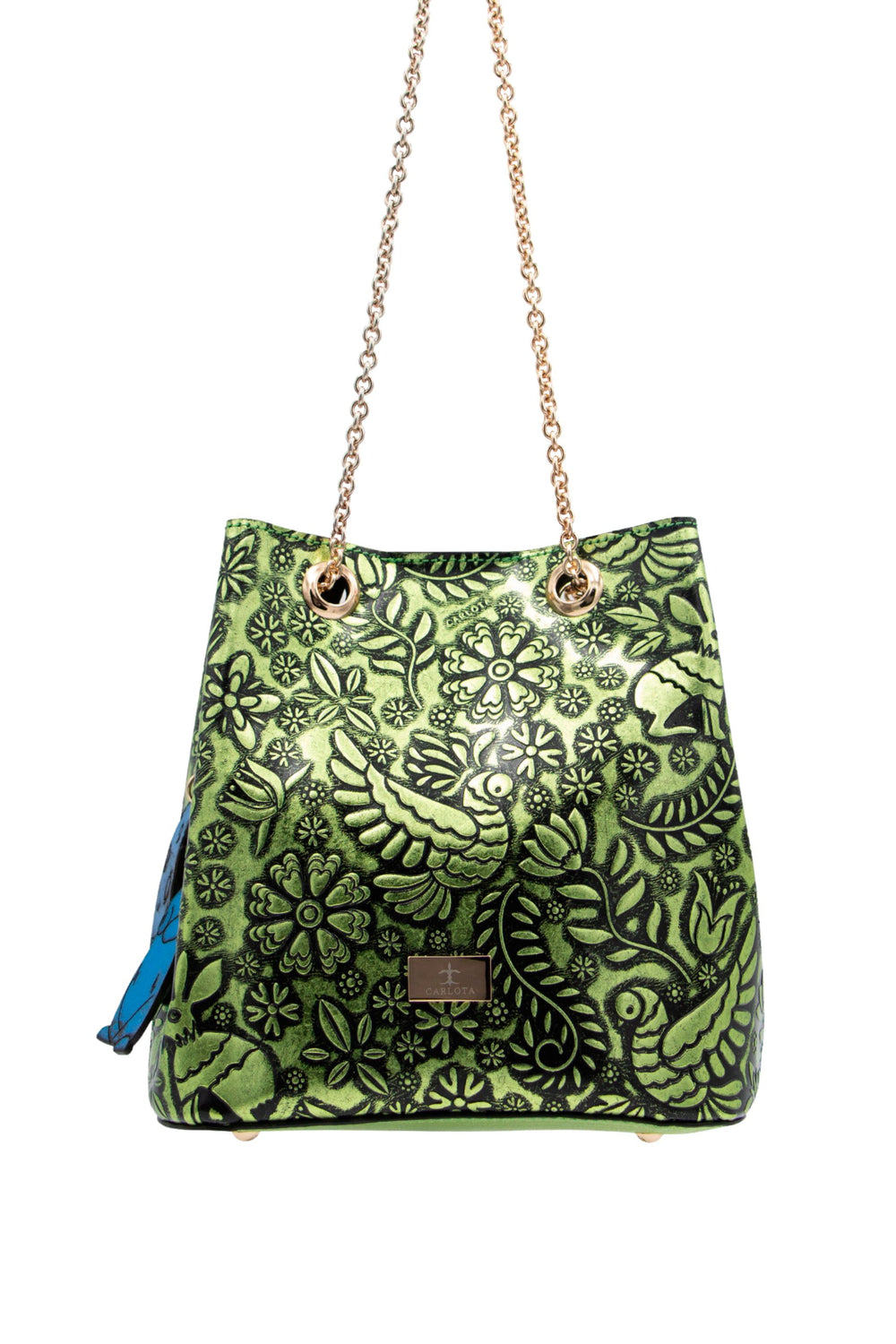 Liebre Green Bucket Bag