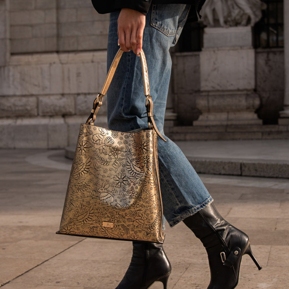 Liebre Gold Handbag