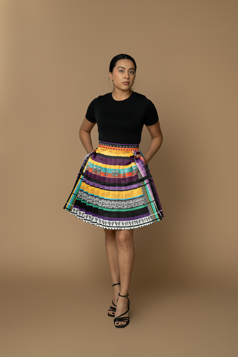 Amate Pleated Skirt