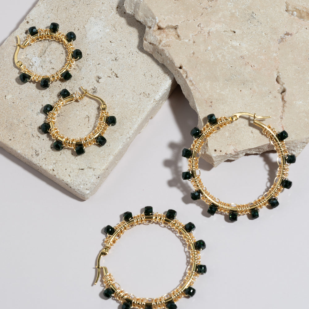 
                      
                        Emerald Hoop Earrings
                      
                    