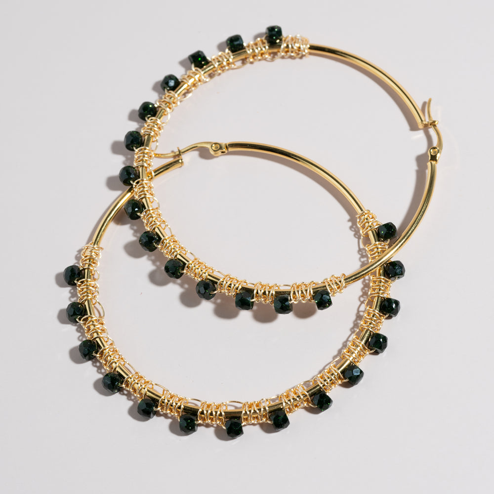 
                      
                        Emerald Hoop Earrings
                      
                    