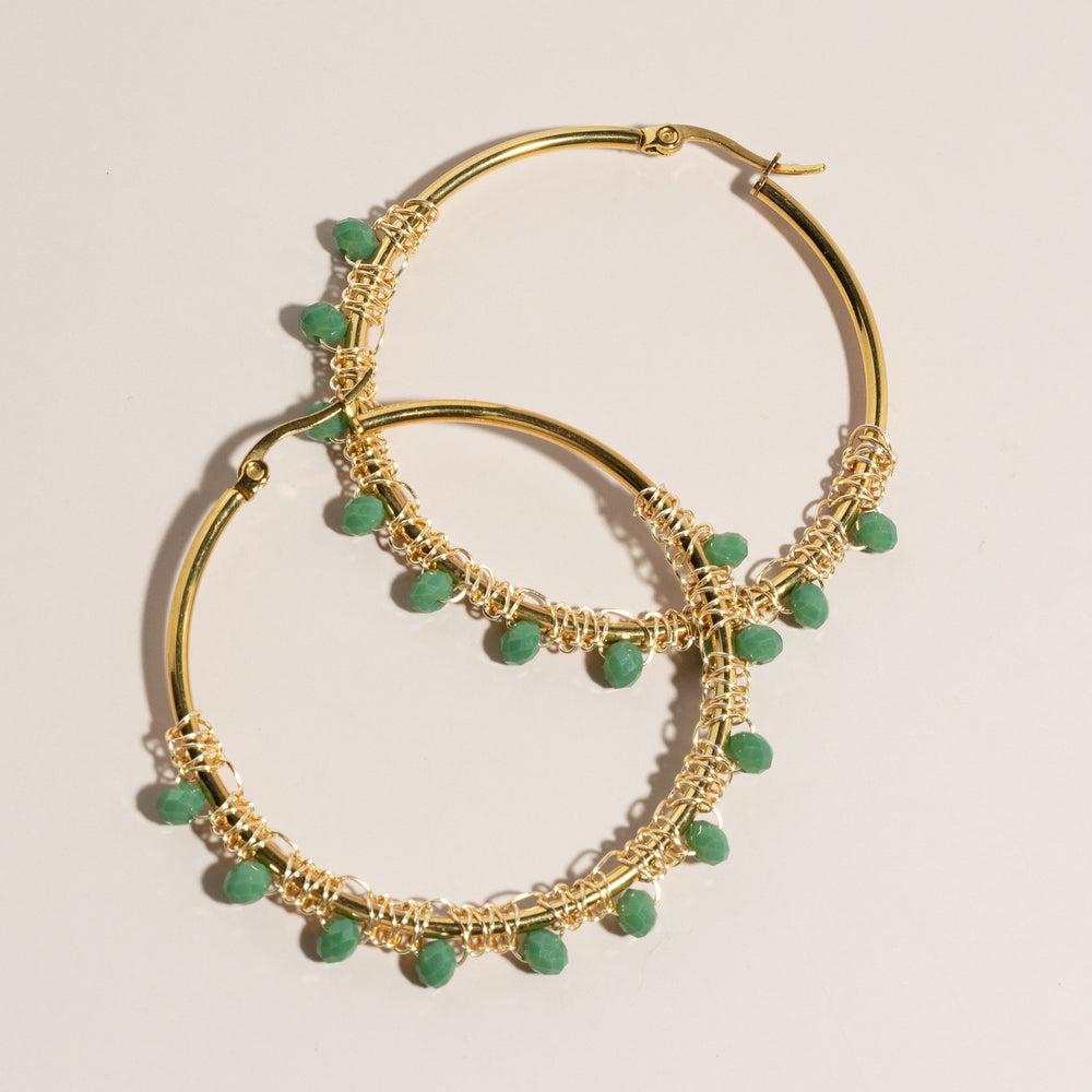 
                      
                        Eva Hoop Earrings
                      
                    