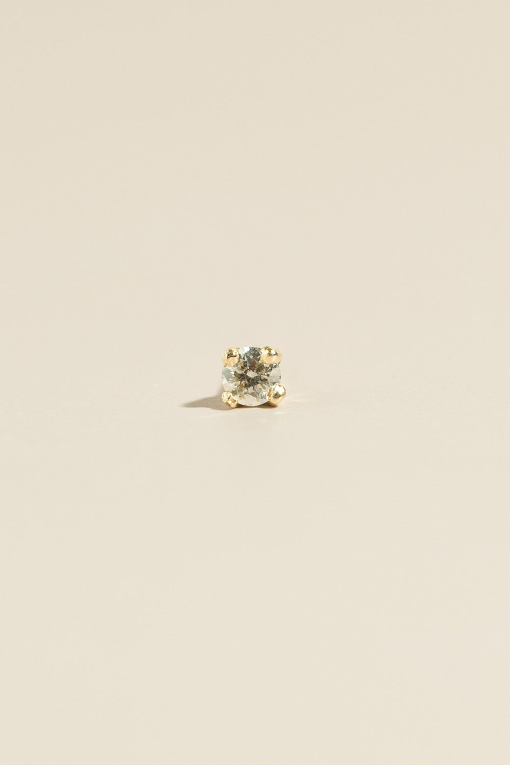 14K Diamond Stud