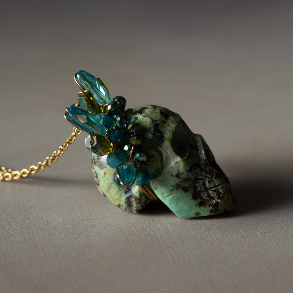 
                      
                        Turquoise Frida Skull Necklace
                      
                    