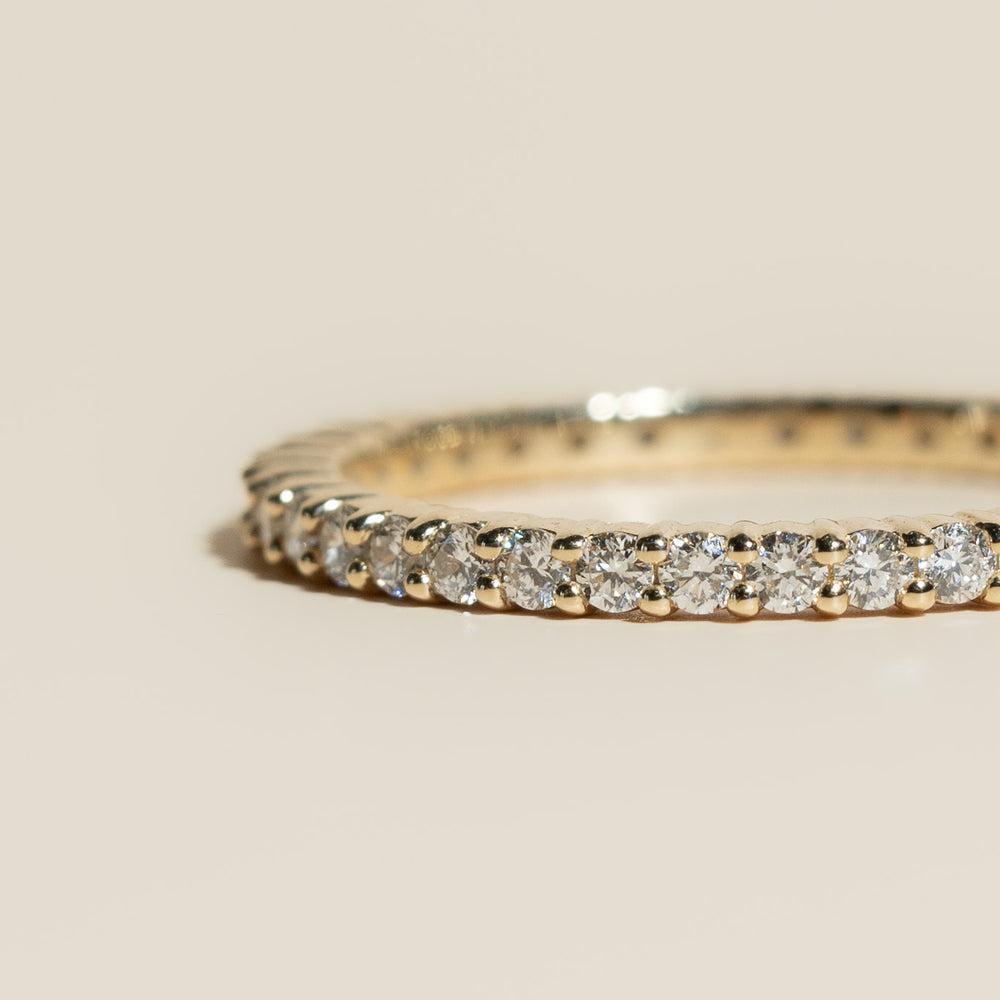 
                      
                        14K White Diamond Eternity Band
                      
                    