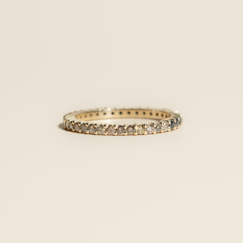 14K Ombré Diamond Eternity Band