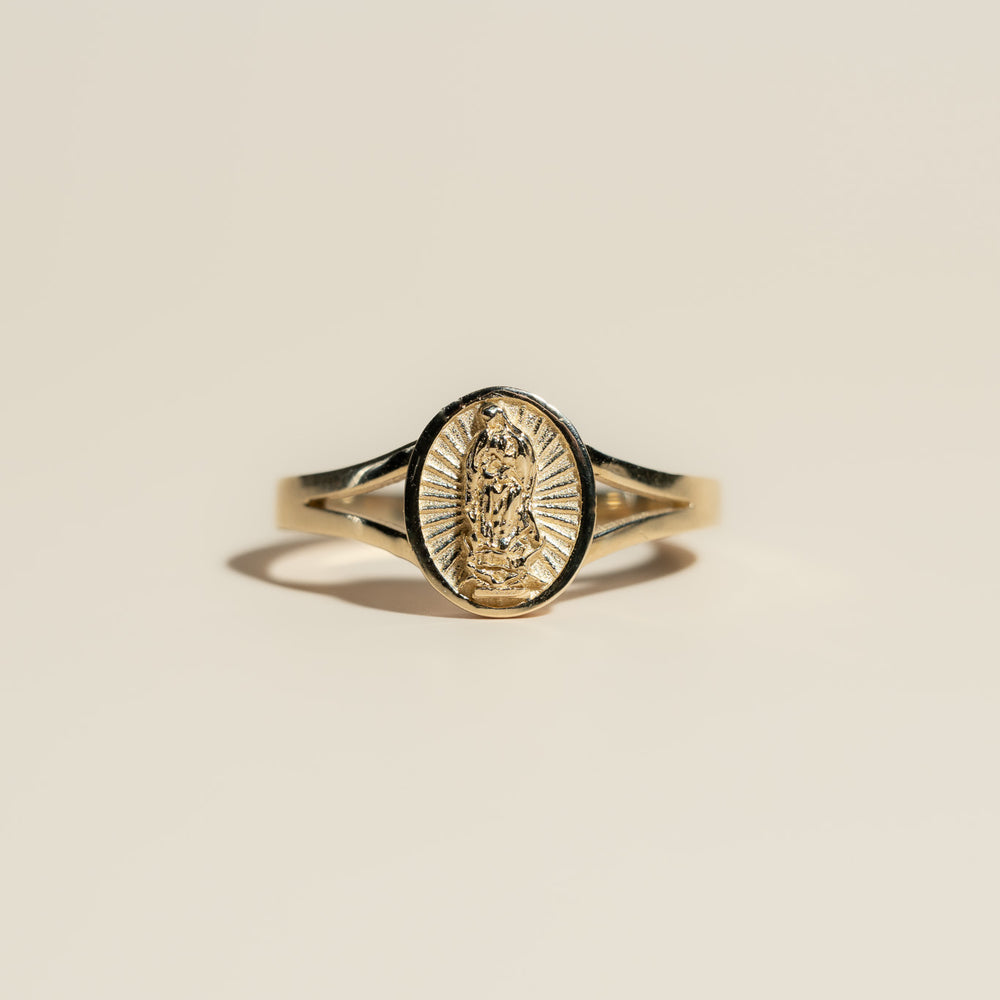 
                      
                        14K Mini Guadalupe Ring
                      
                    