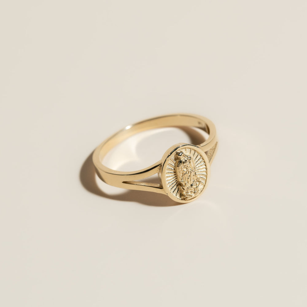 
                      
                        14K Mini Guadalupe Ring
                      
                    