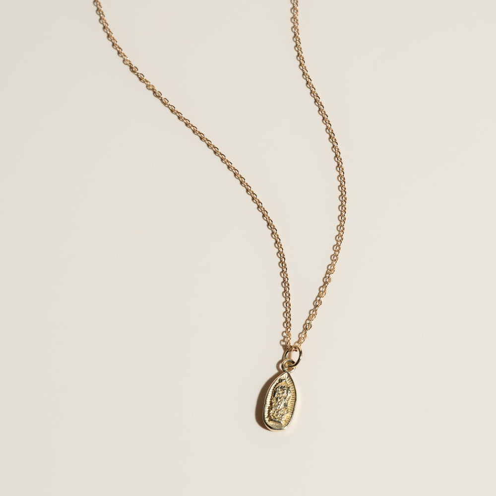 14K Mini Guadalupe Necklace