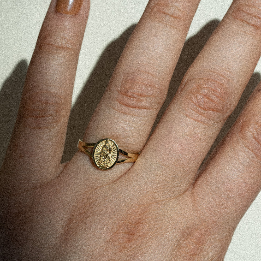 14K Mini Guadalupe Ring