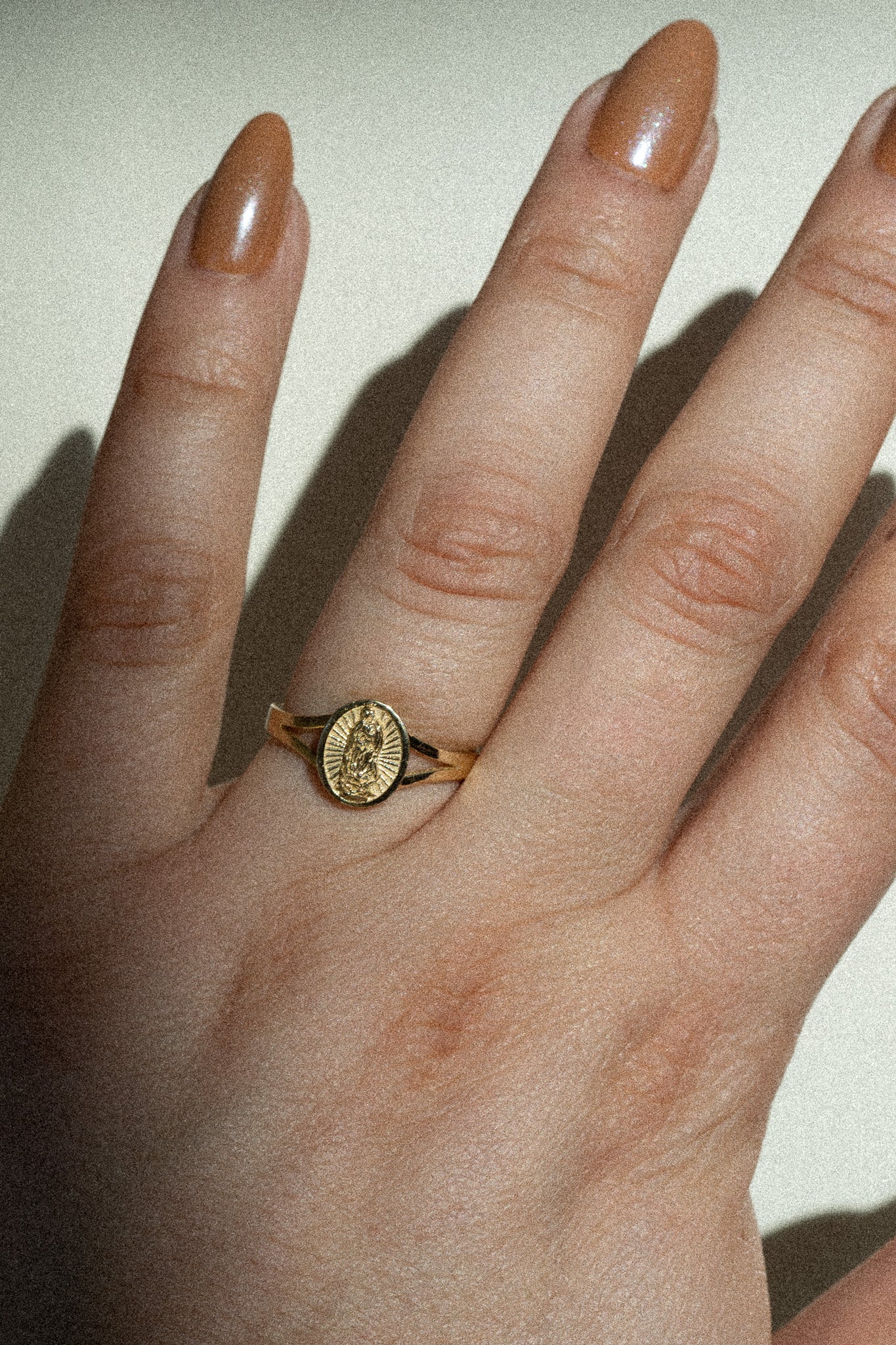 14K Mini Guadalupe Ring