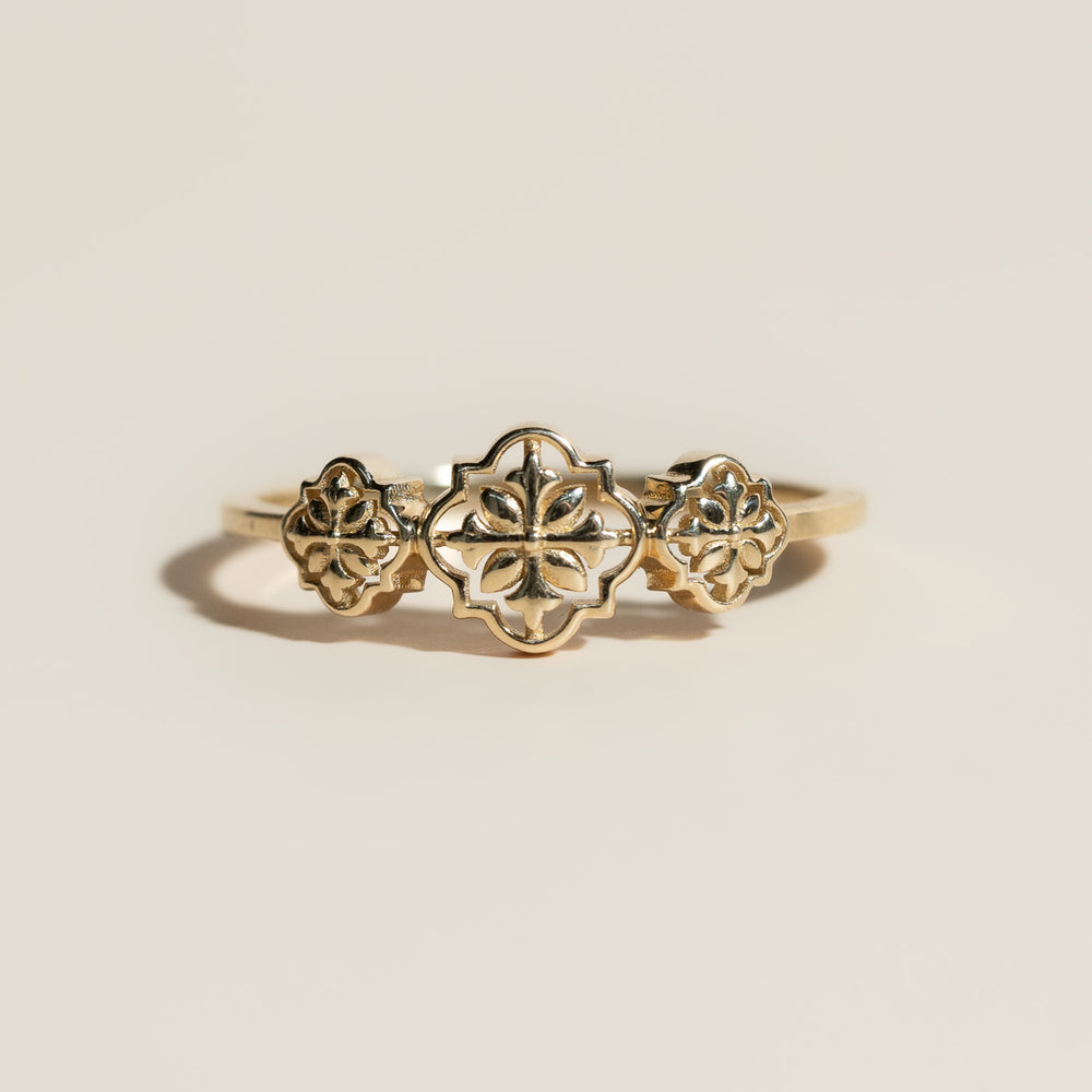 14K Tres Talaveras Ring