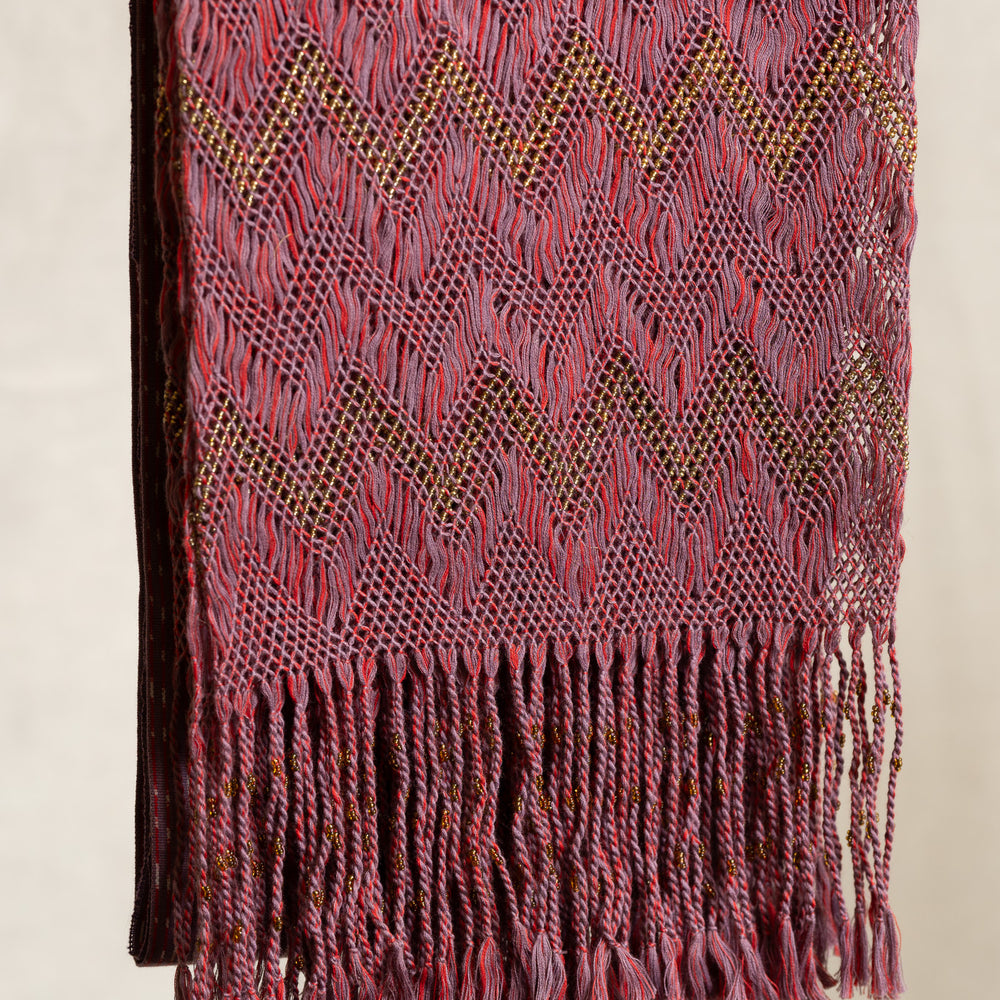 
                      
                        Large Beaded Rebozo - Mauve
                      
                    