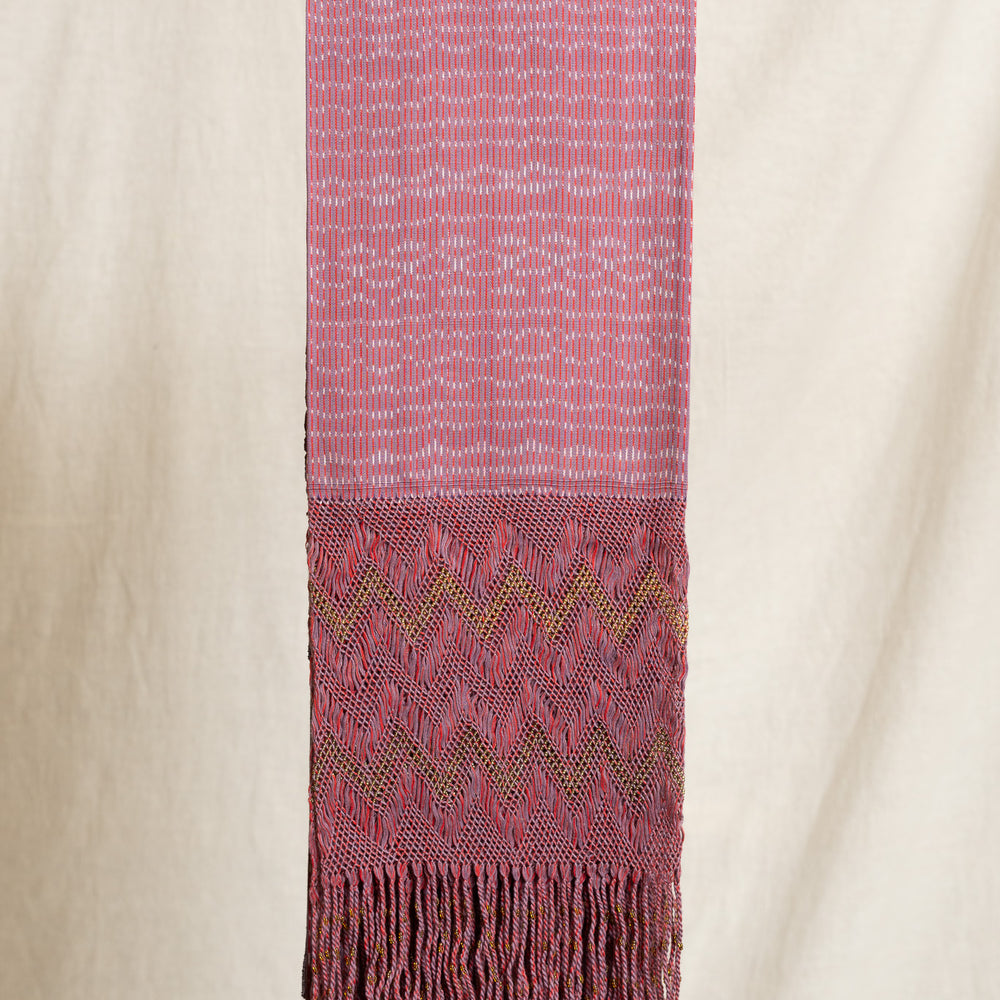 Large Beaded Rebozo - Mauve