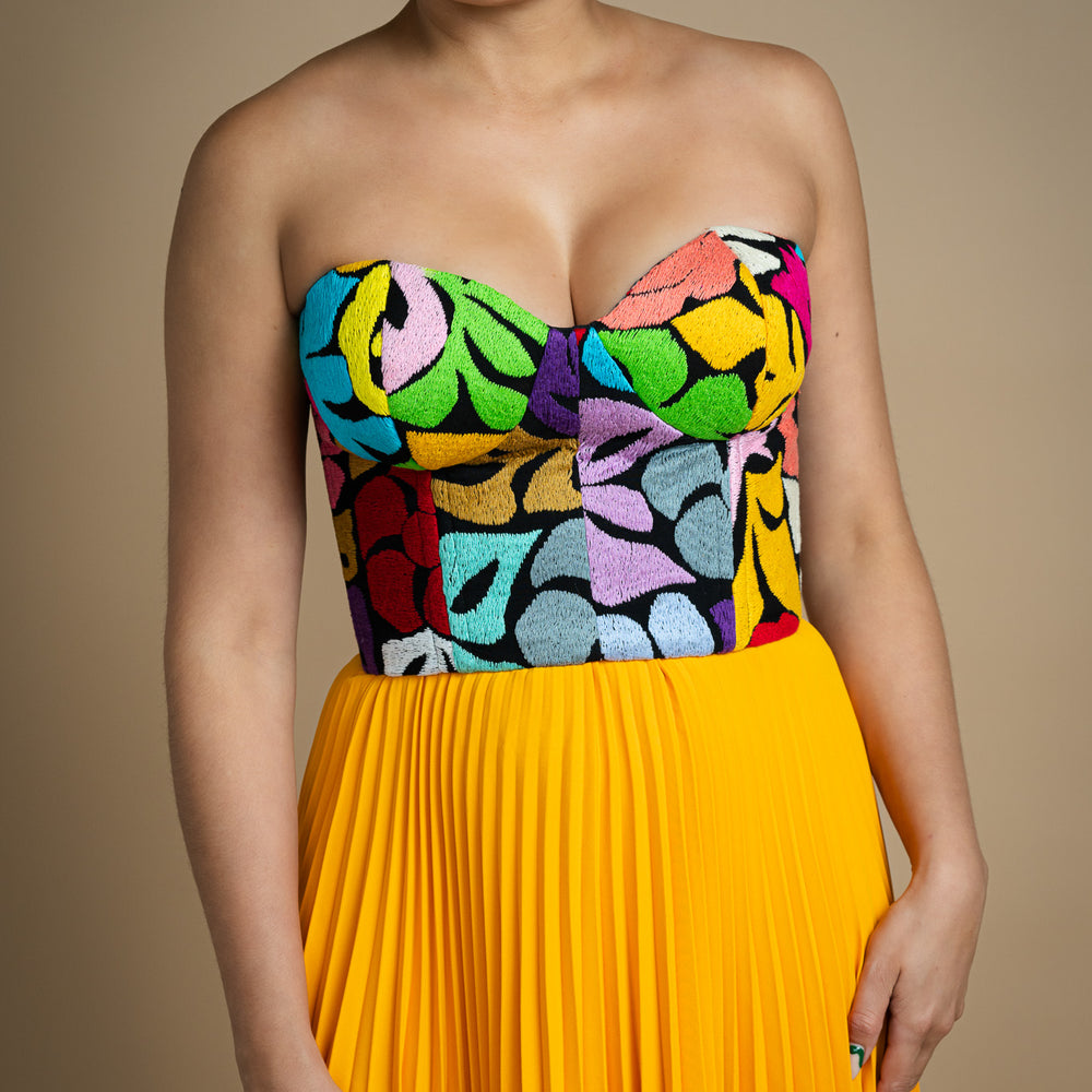 Jalapa de Díaz Strapless Bustier