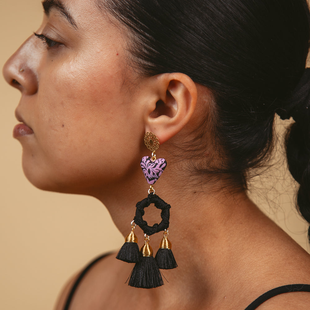 
                      
                        'Lilia' Copal Drop Earrings
                      
                    