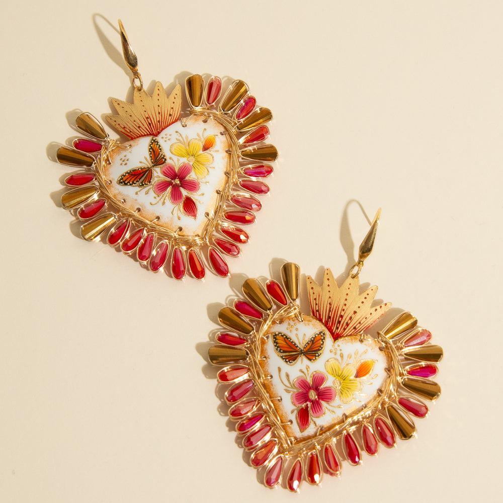 Corazón Drop Earrings