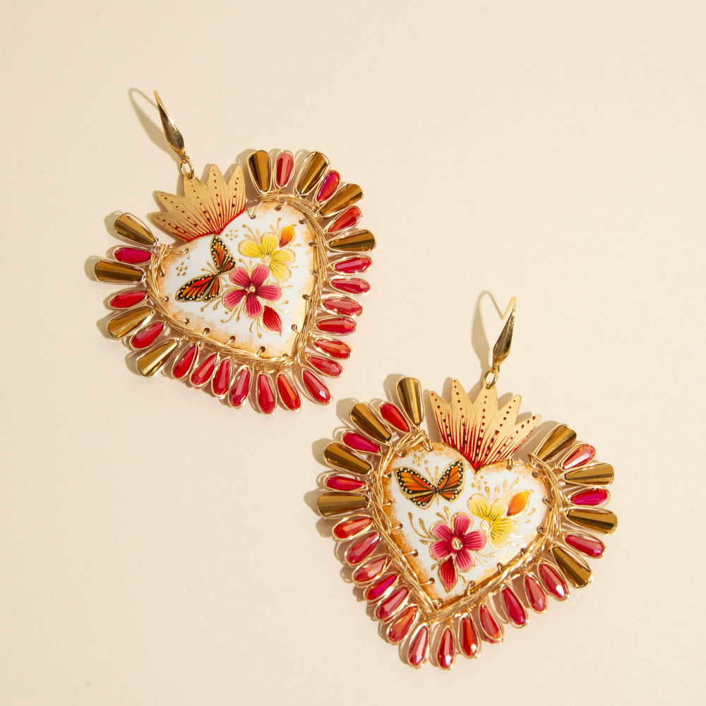 Corazón Drop Earrings