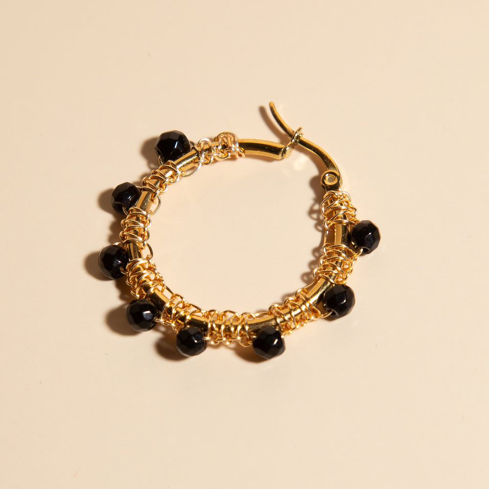 
                      
                        Black Hoop Earrings
                      
                    