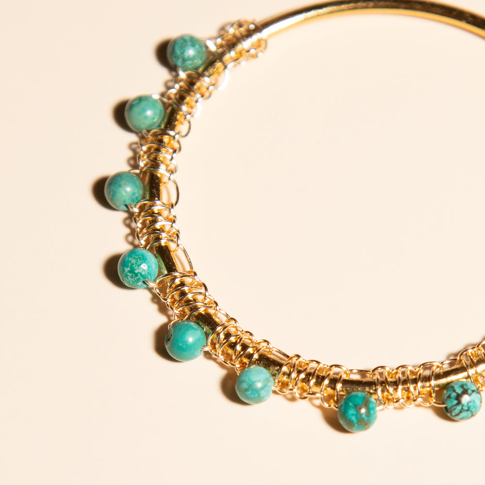 
                      
                        Turquoise Hoop Earrings
                      
                    