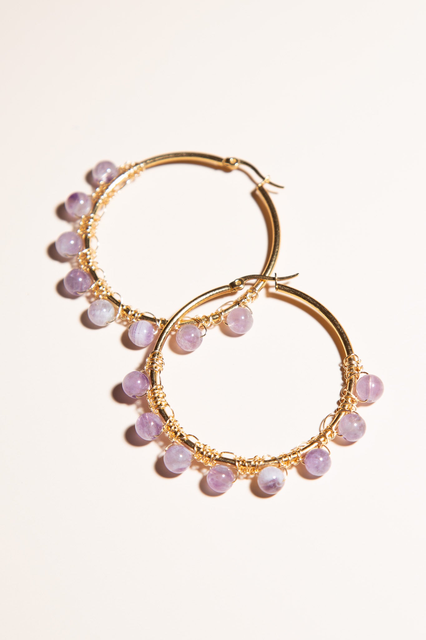 Lila Hoop Earrings