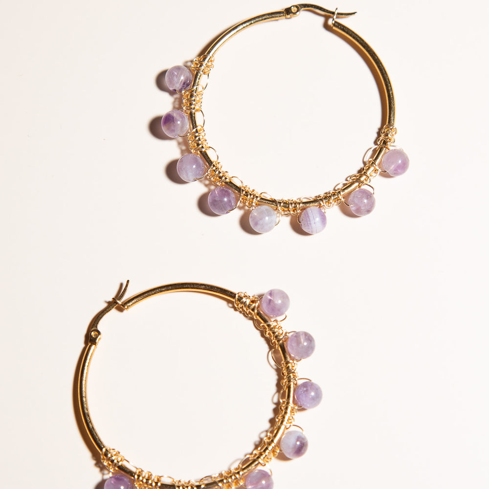 
                      
                        Lila Hoop Earrings
                      
                    