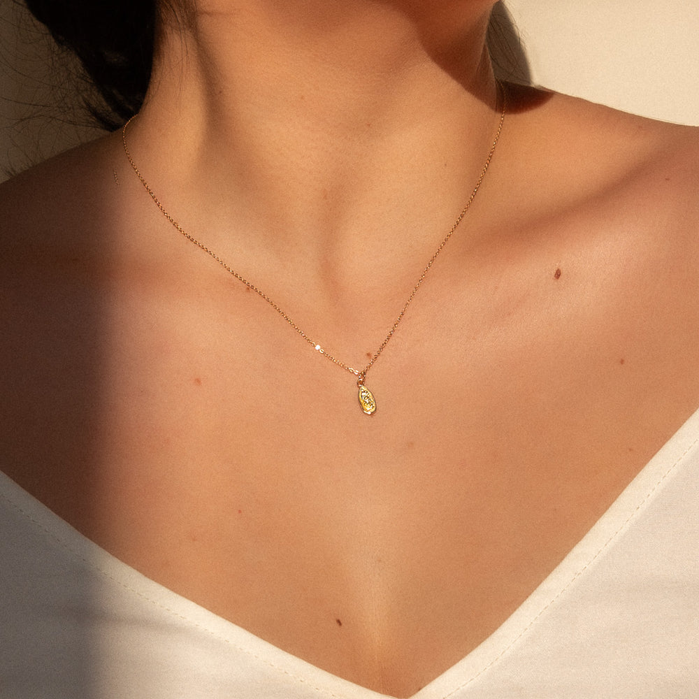 14K Mini Guadalupe Necklace