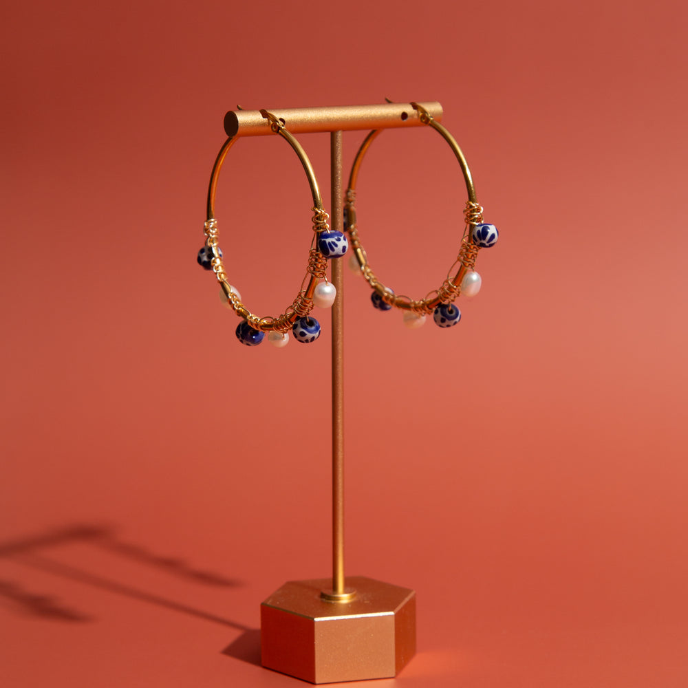 Talavera Hoop Earrings