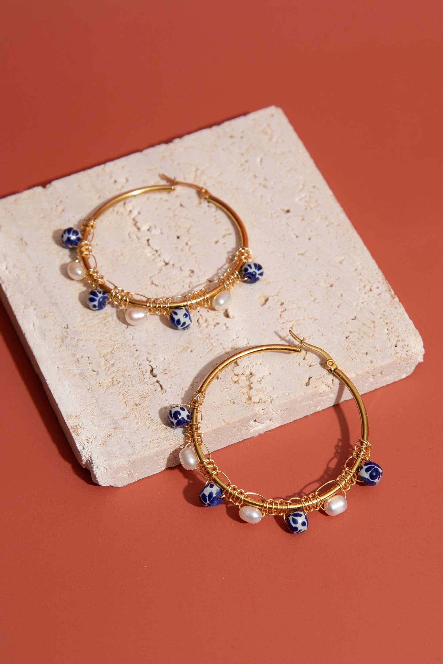 Talavera Hoop Earrings