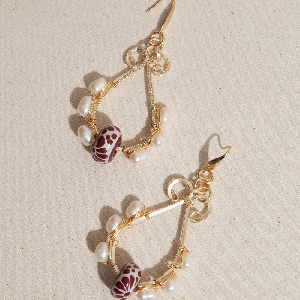 
                      
                        Talavera Tear Earrings
                      
                    