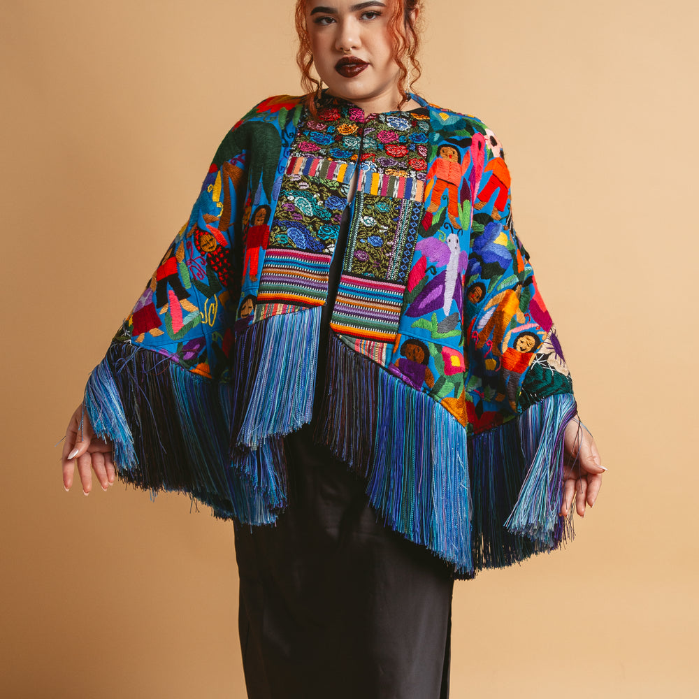 
                      
                        Azul Embroidered Cape
                      
                    