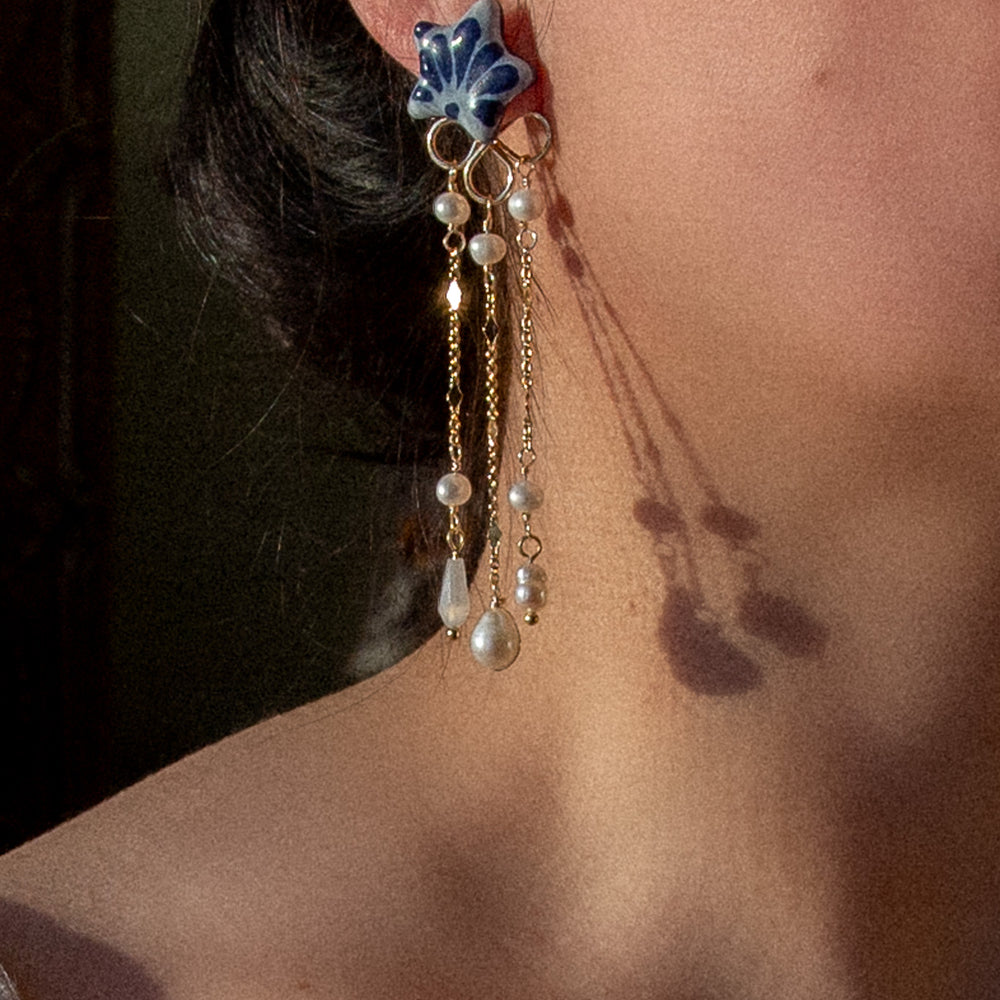 Talavera Estrella Drop Earrings