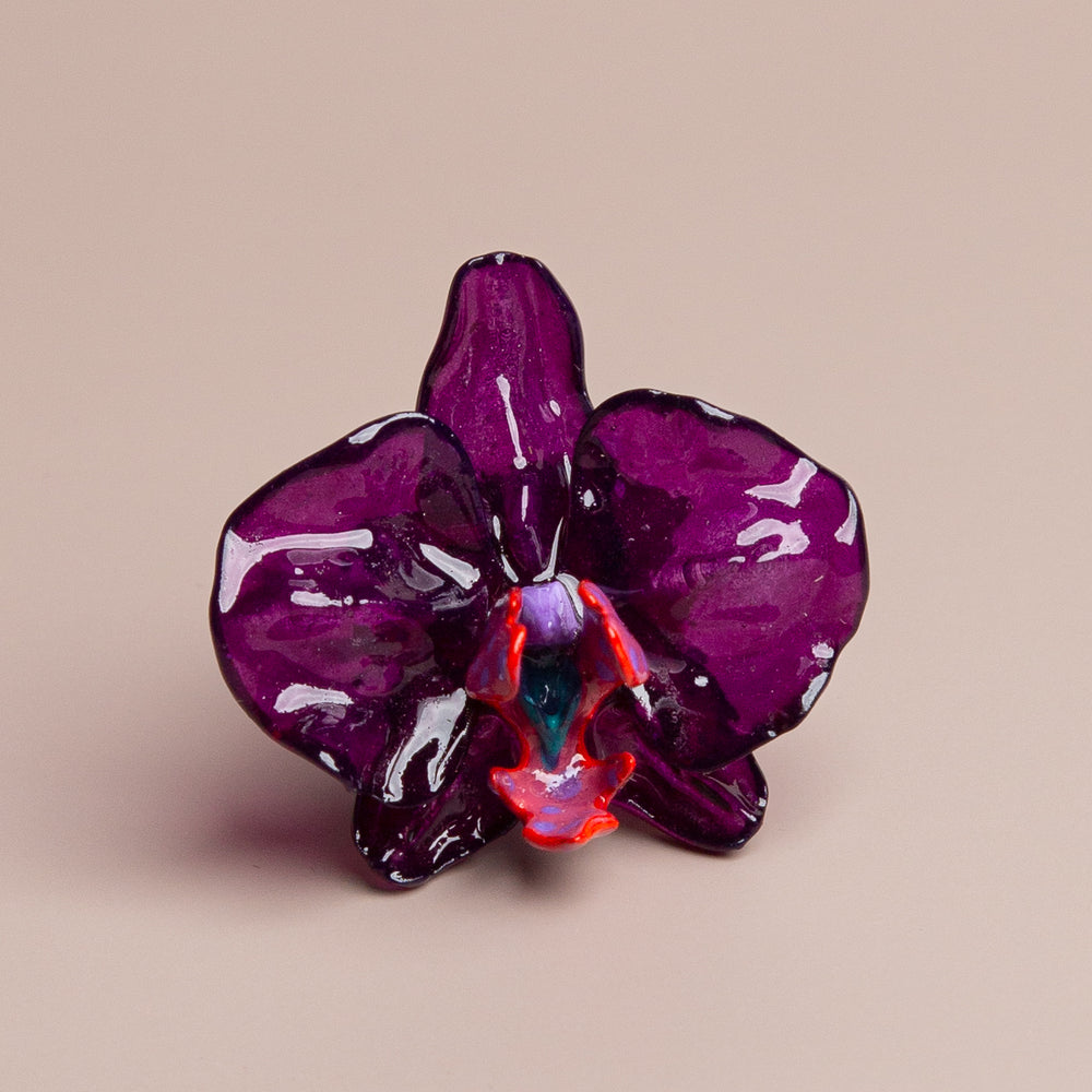 Purple Orchid Medium Ring