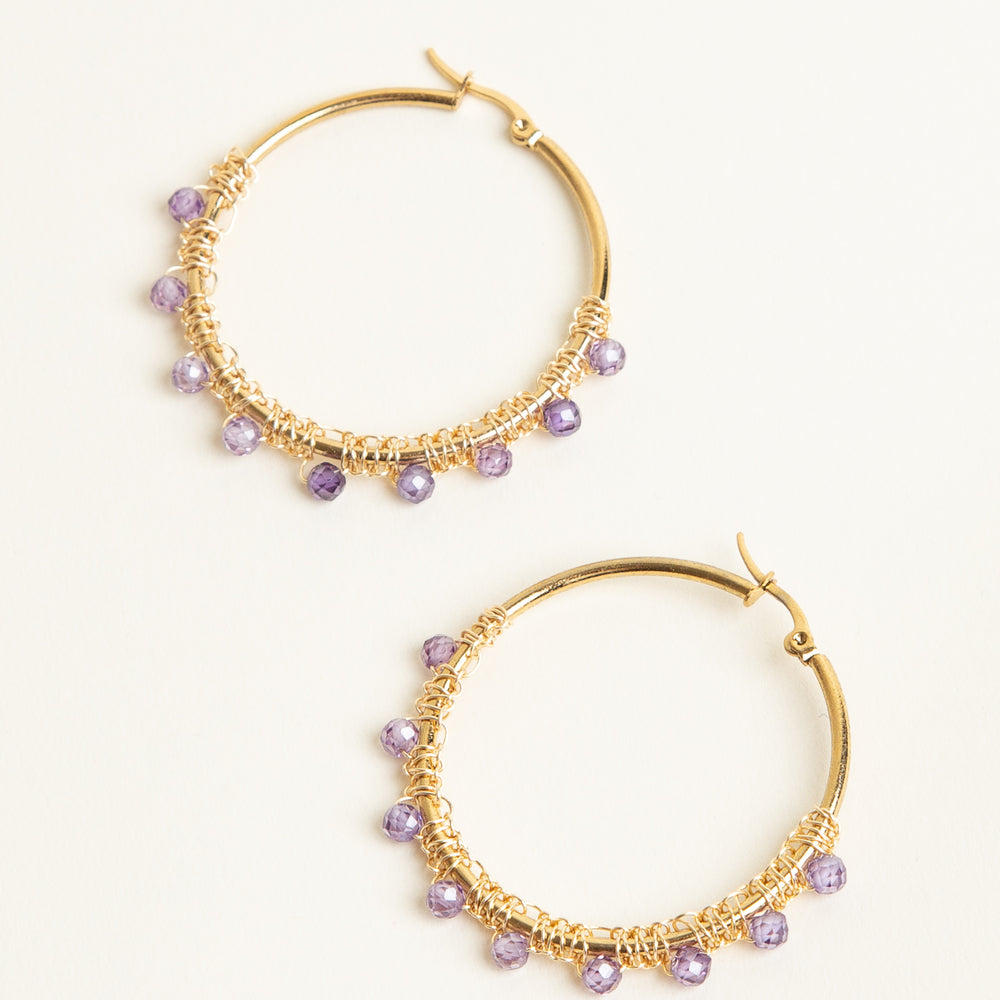 Lilia Hoop Earrings