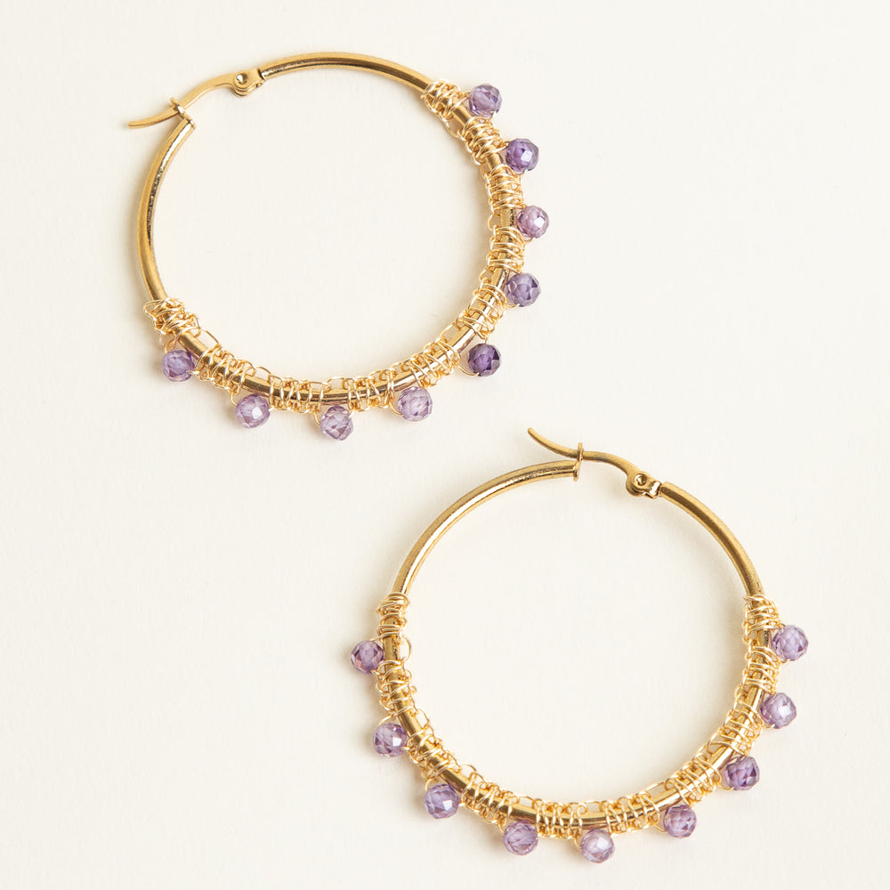 Lilia Hoop Earrings