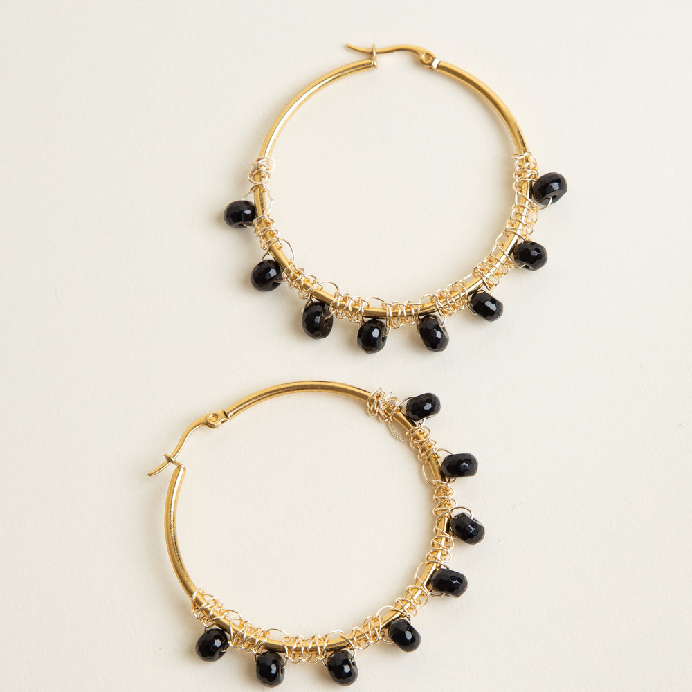 Oscuridad Hoop Earrings