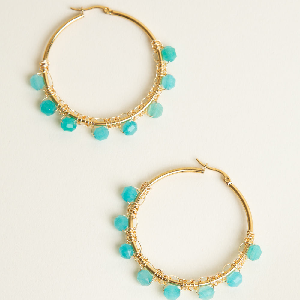 Oceano Hoop Earrings