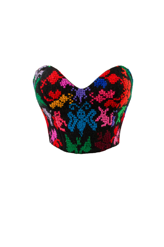 Puebla Embroidered Corset- Nayibi México – Cadena Collective