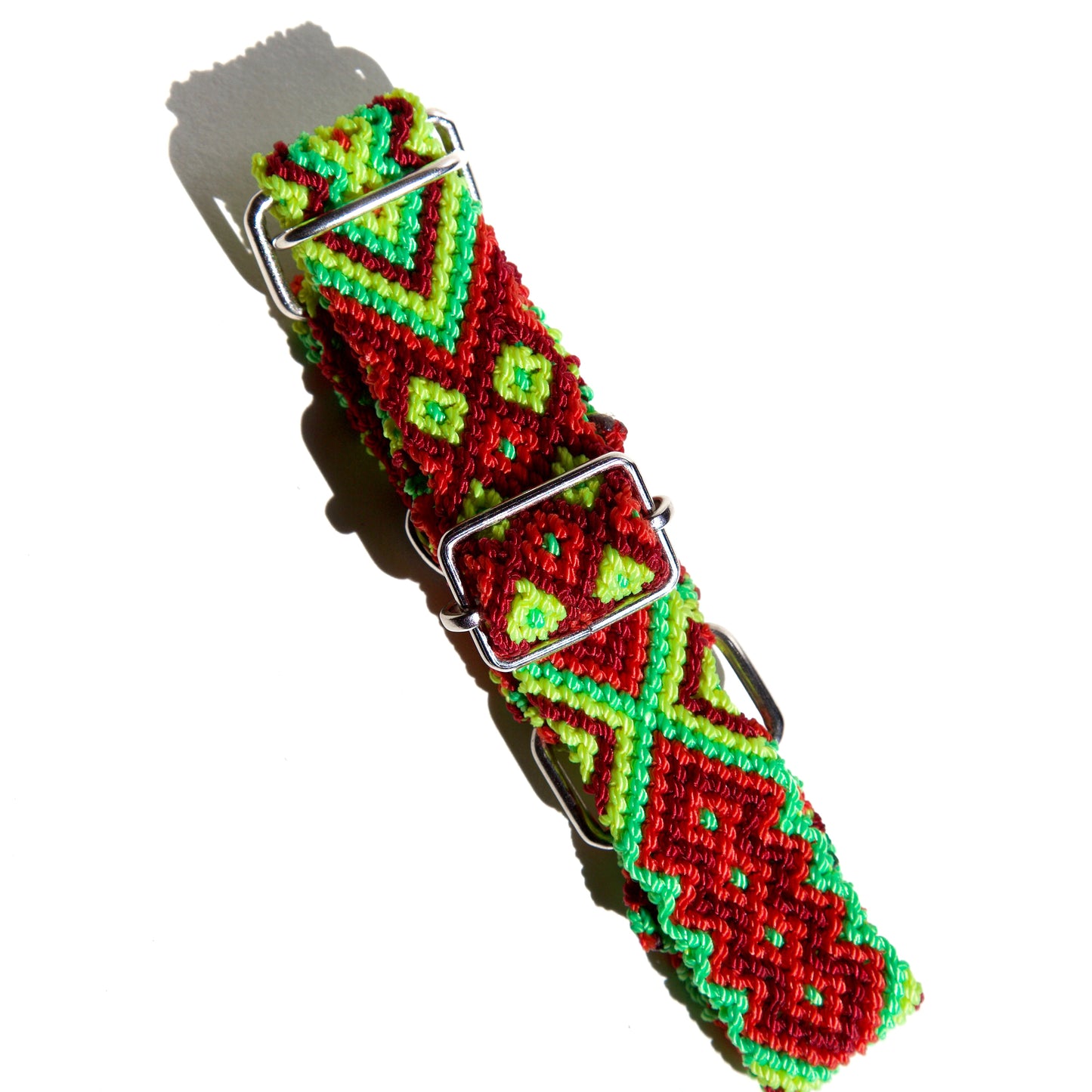 Electric Woven Handmade Vegan Dog Collar - S